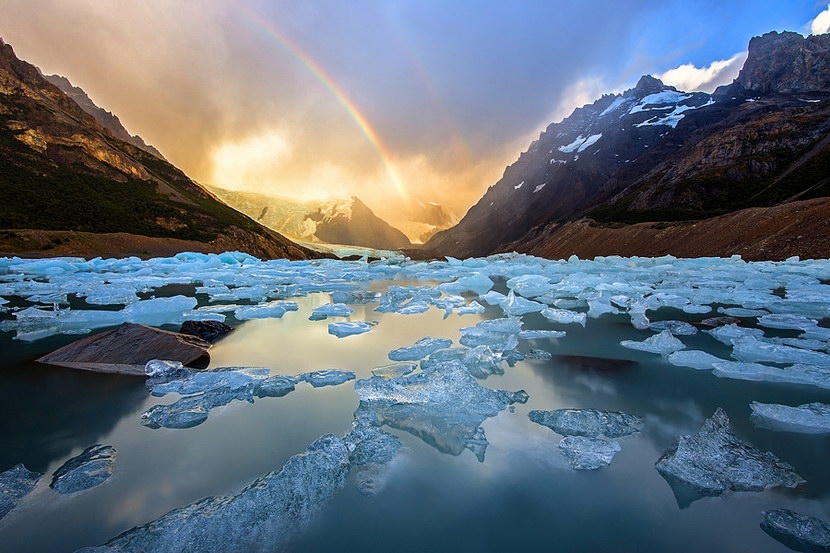 15张迷人壮丽的双彩虹 阿根廷 Cerro Torre – Photo: OaKy Isra