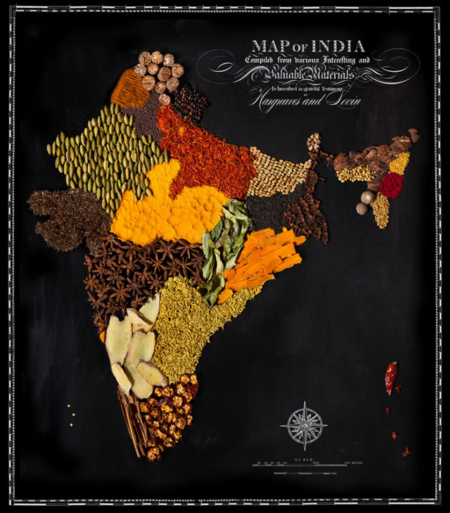 Henry Hargreaves：世界食物地图